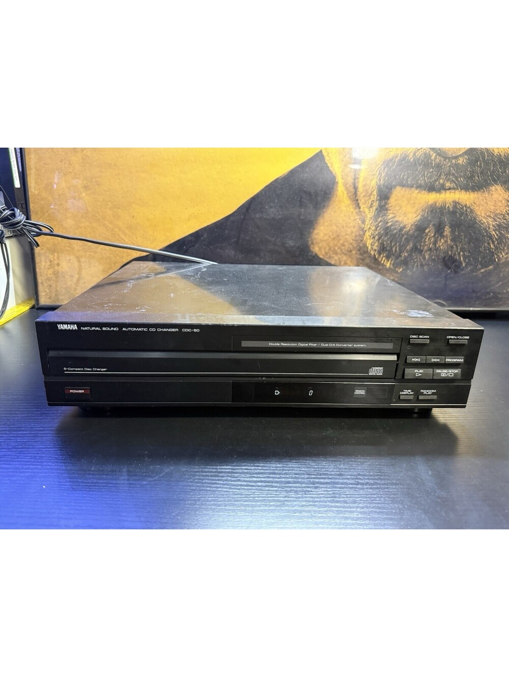 Yamaha CDC-50 5 Disc CD Changer For Parts Repair Tray Will Not Open